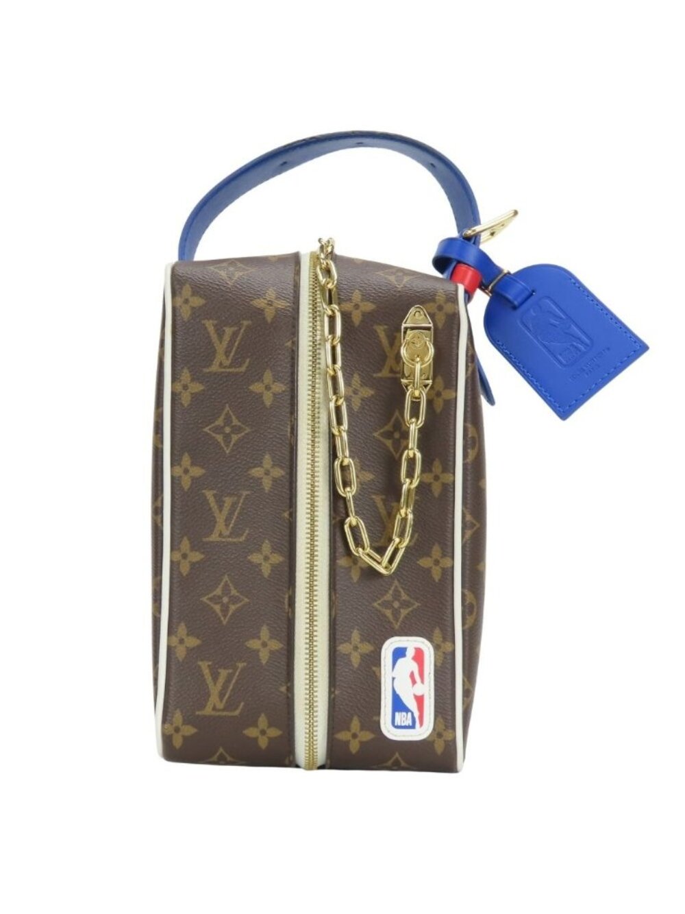 Louis Vuitton Handbag Nba Drop Kit Monogram Brown Blue Nba Collaboration Initial